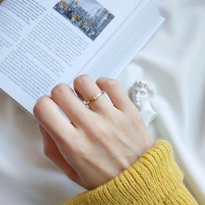 18K Goldplated Sterling Silver 925 Ring